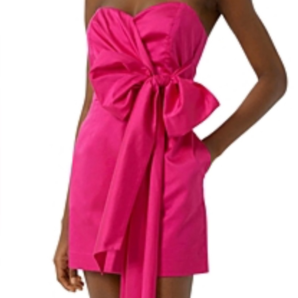 FRENCH CONNECTION
Florida Summer Strapless Dress In Rose In Wild